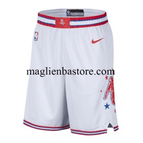 Houston Rockets Pantaloncini Nike 2023-2024 City Edition Bianco Swingman - Uomo
